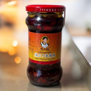 Laoganma tofu and peanut chili oil