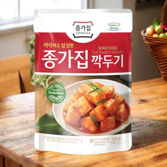 Jongga Radish Kimchi Kaktugi 500g